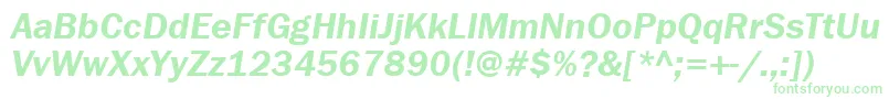 FranklingothdemitttItalic Font – Green Fonts