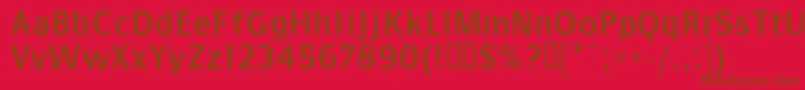 CommunistSans Font – Brown Fonts on Red Background