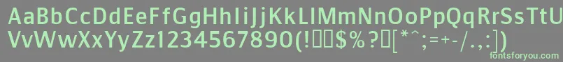 CommunistSans Font – Green Fonts on Gray Background