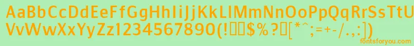 CommunistSans Font – Orange Fonts on Green Background