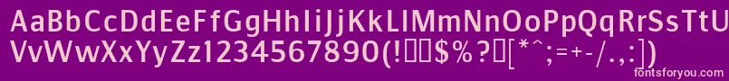CommunistSans Font – Pink Fonts on Purple Background