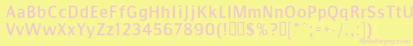 CommunistSans Font – Pink Fonts on Yellow Background