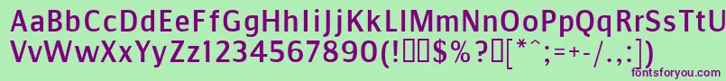 CommunistSans Font – Purple Fonts on Green Background