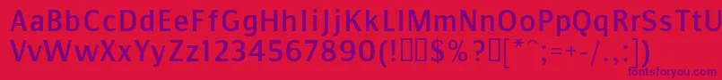 CommunistSans Font – Purple Fonts on Red Background