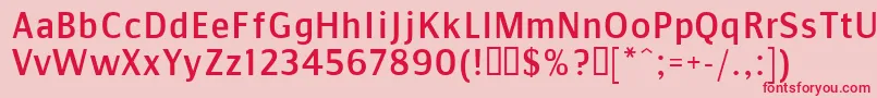 CommunistSans Font – Red Fonts on Pink Background