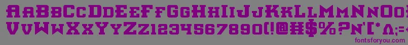 Interceptorb Font – Purple Fonts on Gray Background