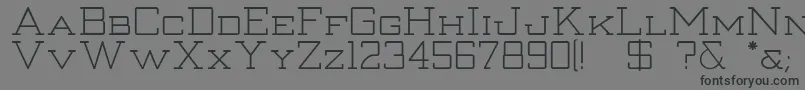 Thanatos Font – Black Fonts on Gray Background