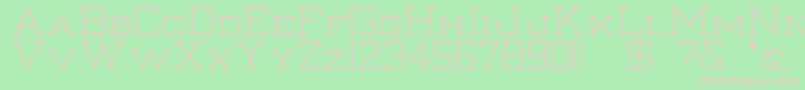 Thanatos Font – Pink Fonts on Green Background