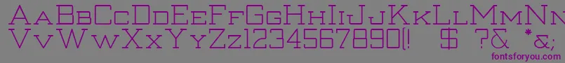 Шрифт Thanatos – фиолетовые шрифты на сером фоне