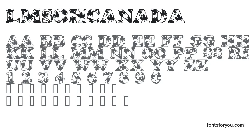 Schriftart LmsOhCanada – Alphabet, Zahlen, spezielle Symbole