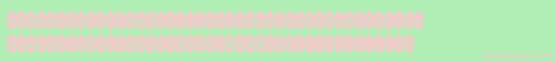 PositiveNhilism Font – Pink Fonts on Green Background