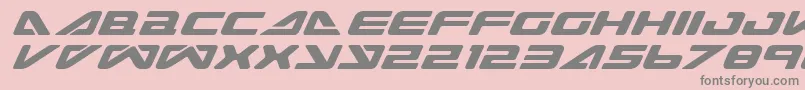 SeaDog2001Italic Font – Gray Fonts on Pink Background