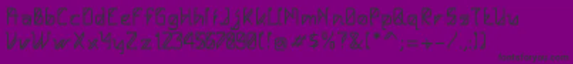 HelloAlpha Font – Black Fonts on Purple Background