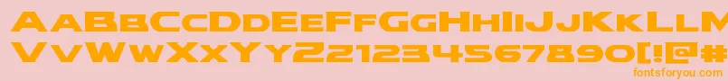 Modithorsonexpand Font – Orange Fonts on Pink Background