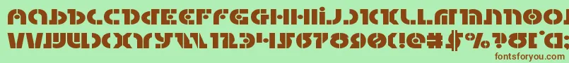 Questlokexpand Font – Brown Fonts on Green Background