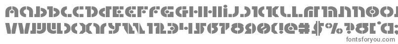 フォントQuestlokexpand – 白い背景に灰色の文字