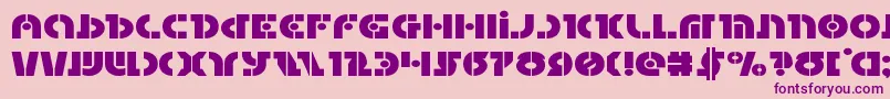 Questlokexpand-Schriftart – Violette Schriften auf rosa Hintergrund