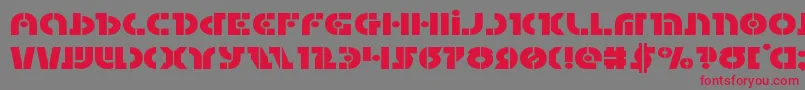 Questlokexpand Font – Red Fonts on Gray Background