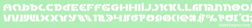 Questlokexpand Font – White Fonts on Green Background