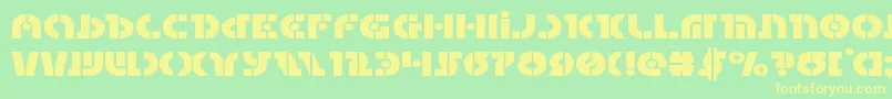 Questlokexpand Font – Yellow Fonts on Green Background