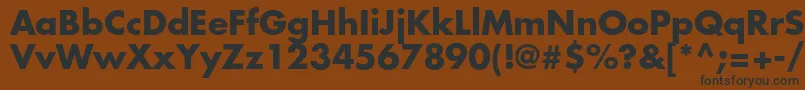 FuturastdBold Font – Black Fonts on Brown Background