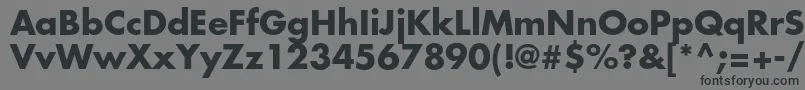 FuturastdBold Font – Black Fonts on Gray Background