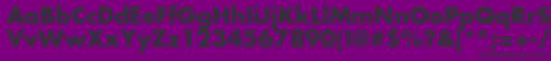 FuturastdBold Font – Black Fonts on Purple Background