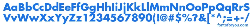 Шрифт FuturastdBold – синие шрифты на белом фоне