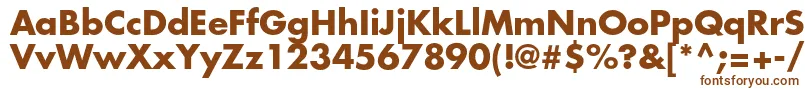 FuturastdBold Font – Brown Fonts on White Background