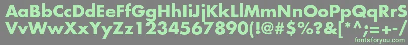 Шрифт FuturastdBold – зелёные шрифты на сером фоне