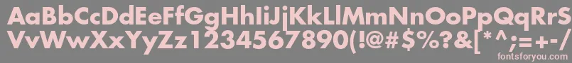 FuturastdBold Font – Pink Fonts on Gray Background