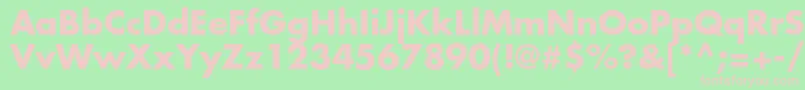 FuturastdBold Font – Pink Fonts on Green Background