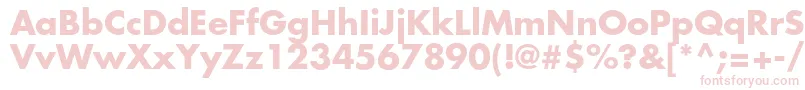 Шрифт FuturastdBold – розовые шрифты на белом фоне