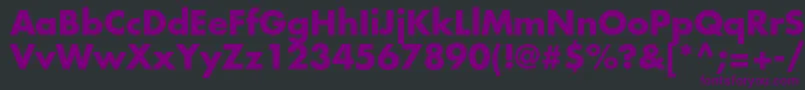 Шрифт FuturastdBold – фиолетовые шрифты на чёрном фоне