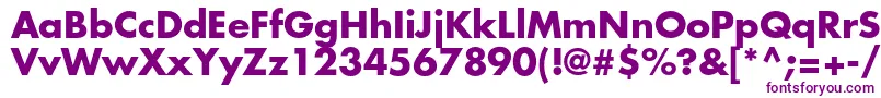 FuturastdBold-fontti – violetit fontit valkoisella taustalla
