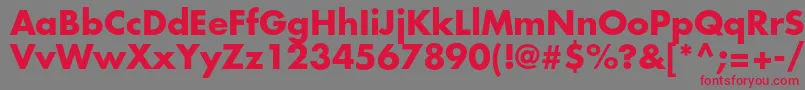 Шрифт FuturastdBold – красные шрифты на сером фоне