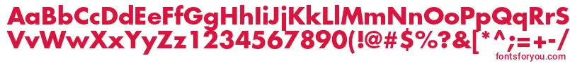 Шрифт FuturastdBold – красные шрифты на белом фоне