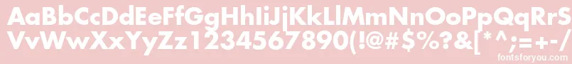 Шрифт FuturastdBold – белые шрифты на розовом фоне