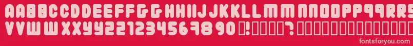 22203 Font – Pink Fonts on Red Background