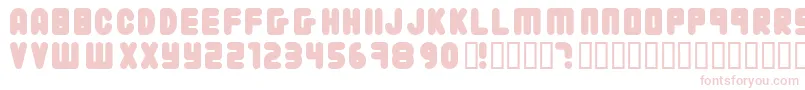 22203 Font – Pink Fonts on White Background
