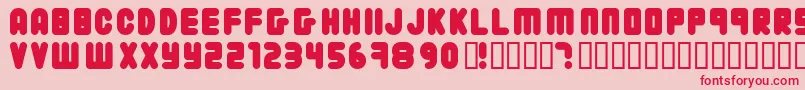 22203 Font – Red Fonts on Pink Background