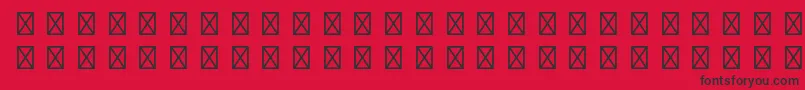 GamepiltstdEnglishcards Font – Black Fonts on Red Background
