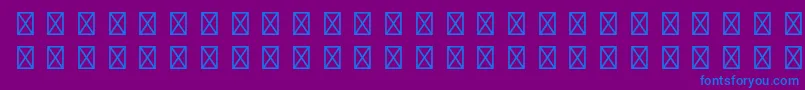 GamepiltstdEnglishcards-fontti – siniset fontit violetilla taustalla