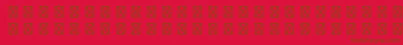 Police GamepiltstdEnglishcards – polices brunes sur fond rouge