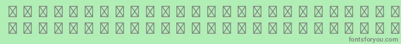 GamepiltstdEnglishcards Font – Gray Fonts on Green Background