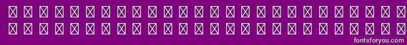 GamepiltstdEnglishcards Font – Green Fonts on Purple Background