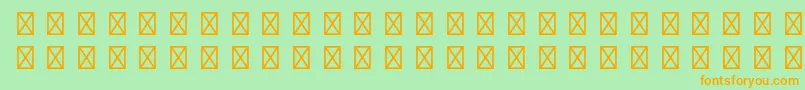 Police GamepiltstdEnglishcards – polices orange sur fond vert