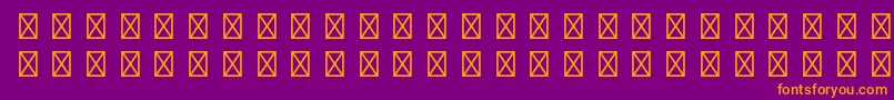 GamepiltstdEnglishcards Font – Orange Fonts on Purple Background