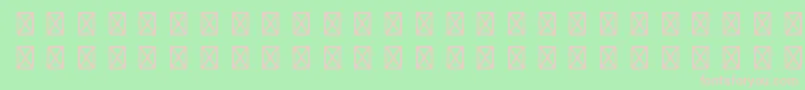 GamepiltstdEnglishcards Font – Pink Fonts on Green Background