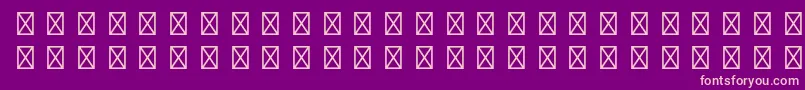 Czcionka GamepiltstdEnglishcards – różowe czcionki na fioletowym tle